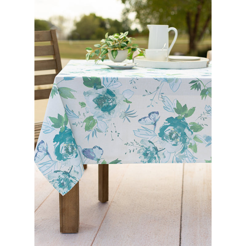 Mantel Antimanchas Tilda blue 6-8 personas