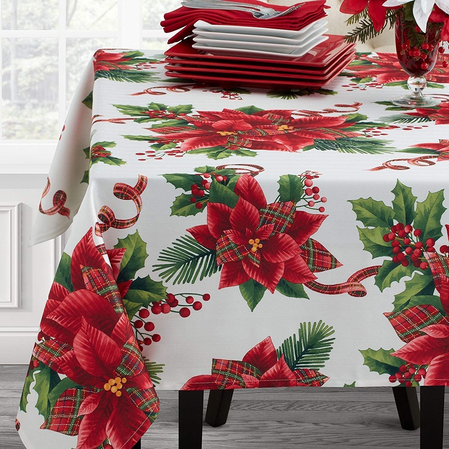 Mantel xmas botanical 60X120 (10-12p)