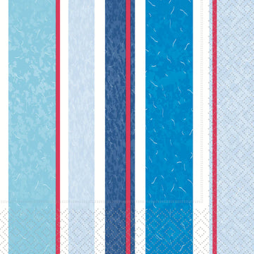 Set x 20 servilletas Marina Stripes cocktail de papel