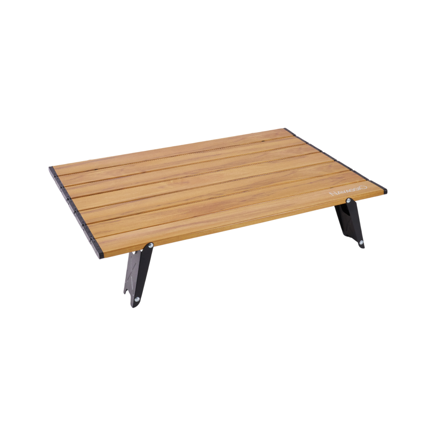 Mesa plegable de aluminio amaderada - Altura Ajustable, Aluminio y Ultraliviana 56x41cm