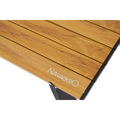 Mesa plegable de aluminio amaderada - Altura Ajustable, Aluminio y Ultraliviana 56x41cm