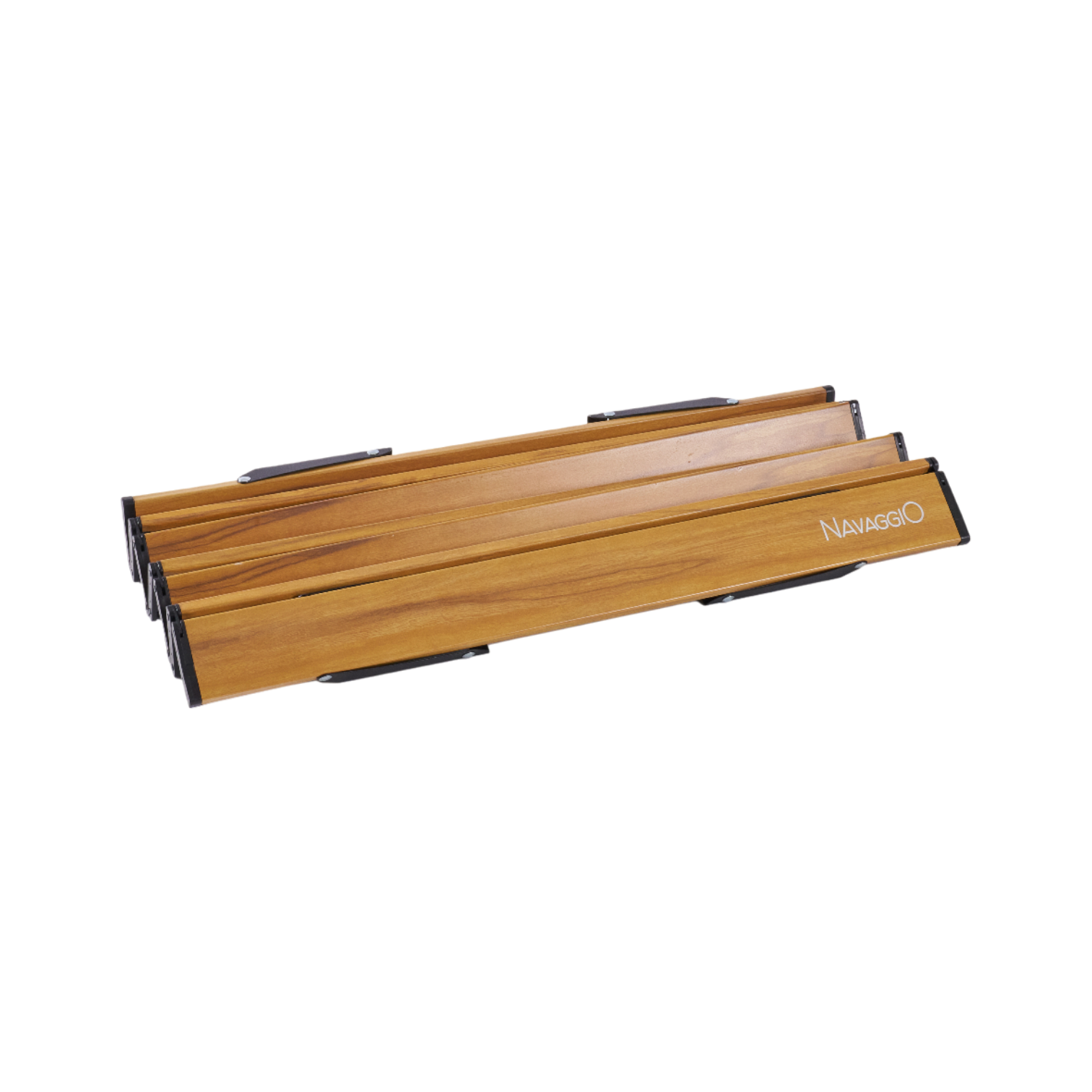 Mesa plegable de aluminio amaderada - Altura Ajustable, Aluminio y Ultraliviana 56x41cm