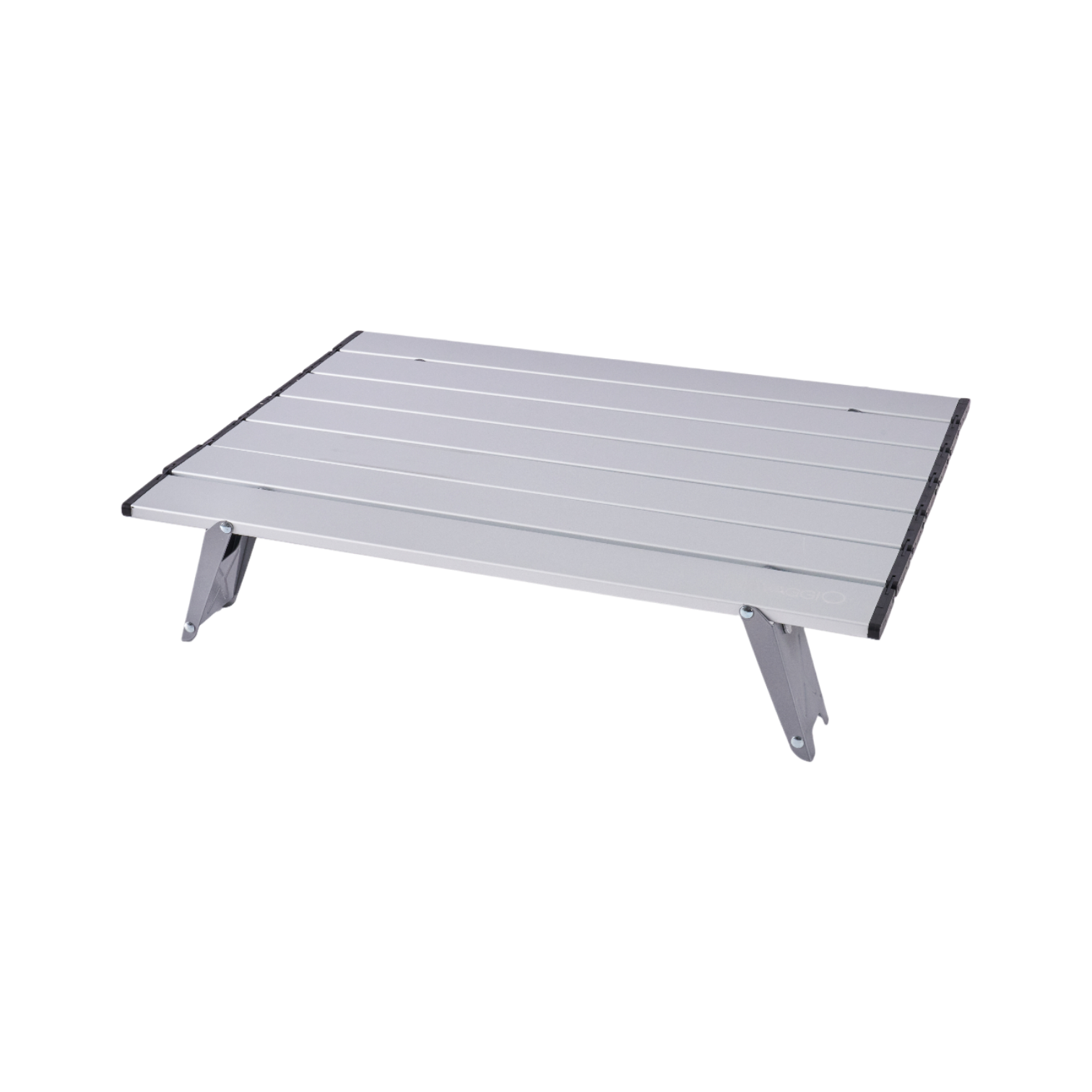 Mesa plegable de aluminio plateada - Altura Ajustable, Aluminio y Ultraliviana 56x41cm