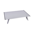 Mesa plegable de aluminio plateada - Altura Ajustable, Aluminio y Ultraliviana 56x41cm