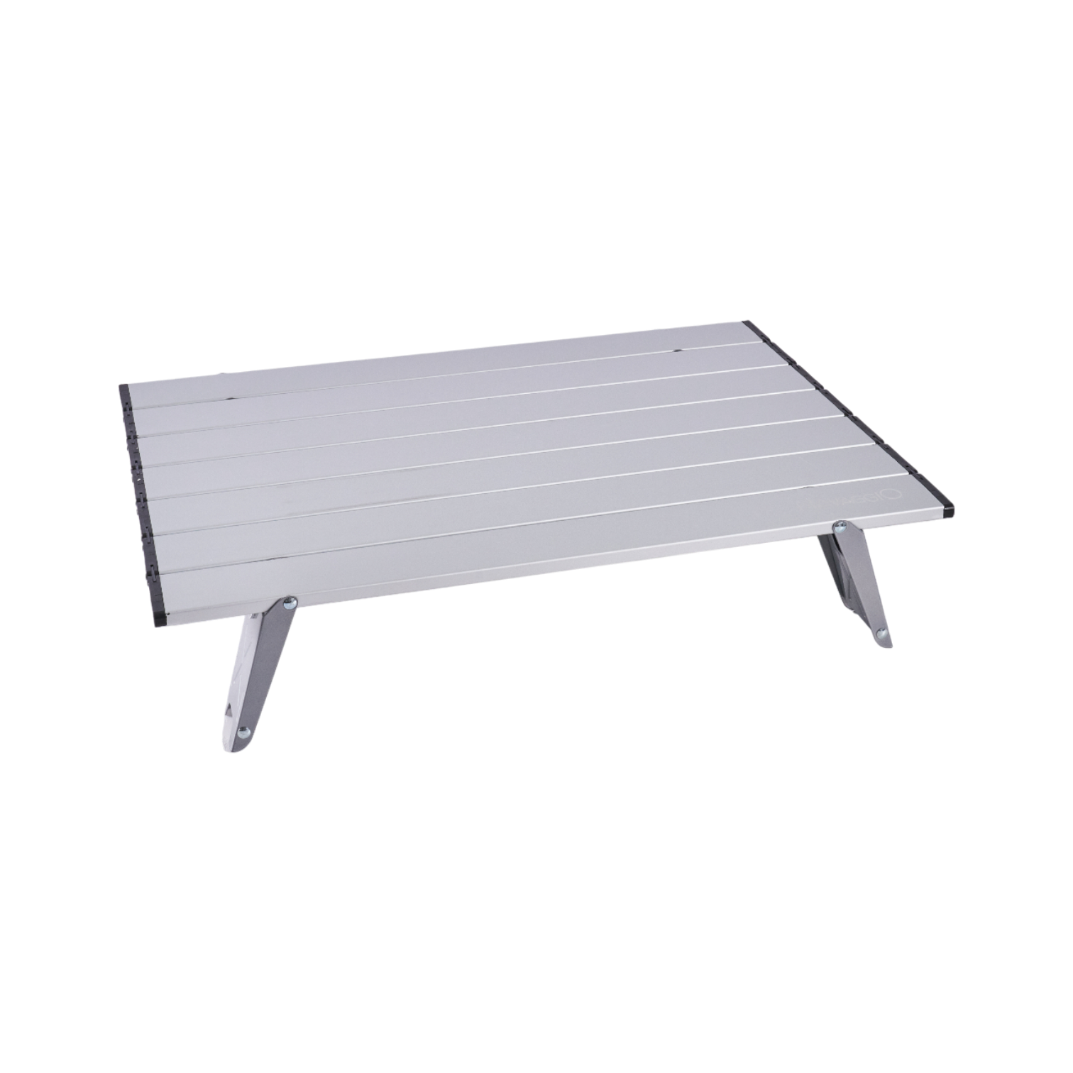 Mesa plegable de aluminio plateada - Altura Ajustable, Aluminio y Ultraliviana 56x41cm