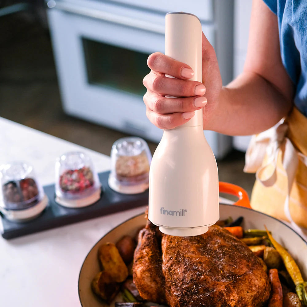Moledor especias Finamill Classic eléctrico off white batería