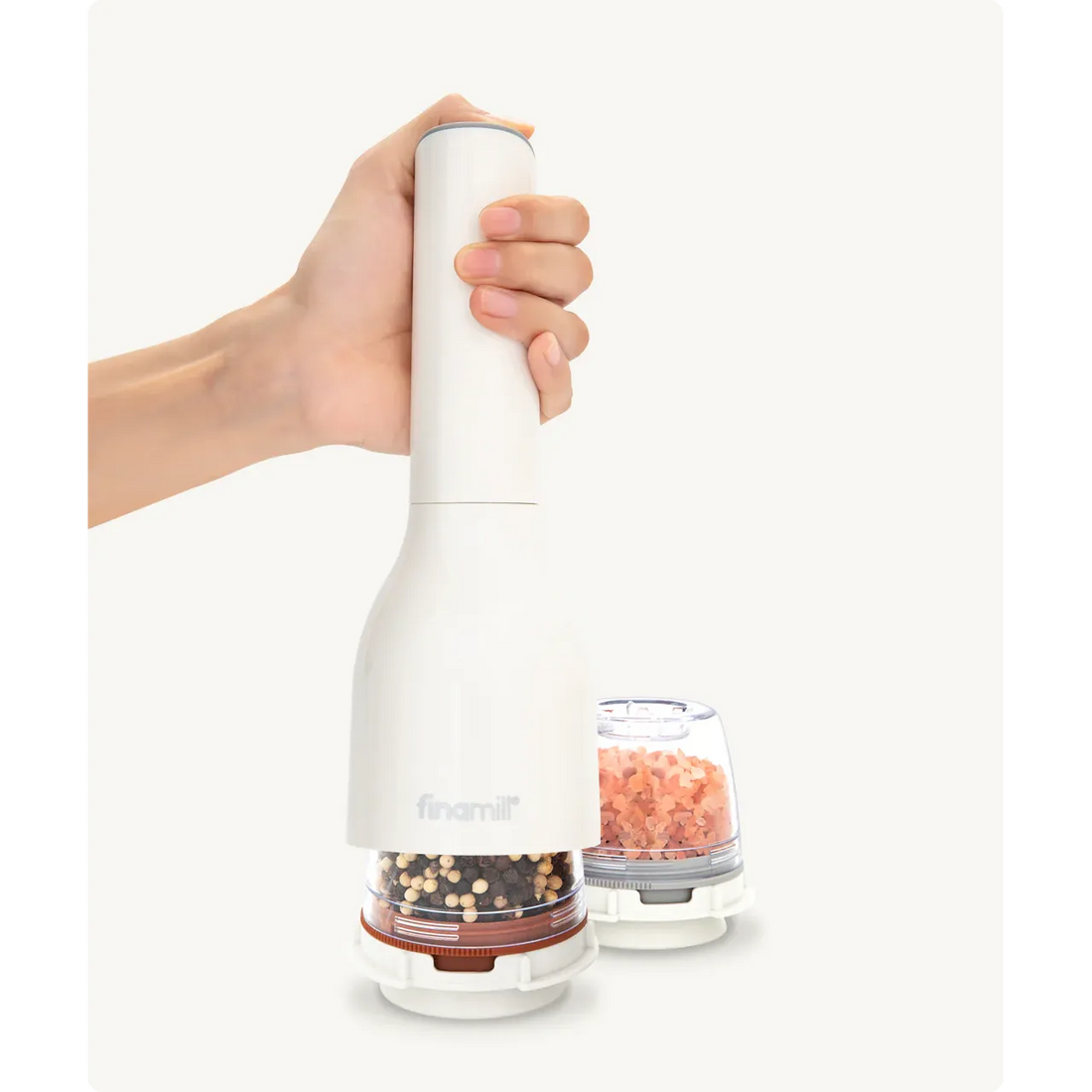 Moledor especias Finamill Classic eléctrico off white batería