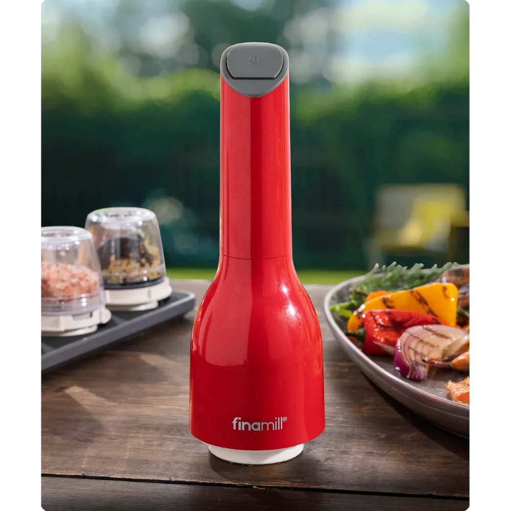Moledor especias Finamill Classic eléctrico rojo batería