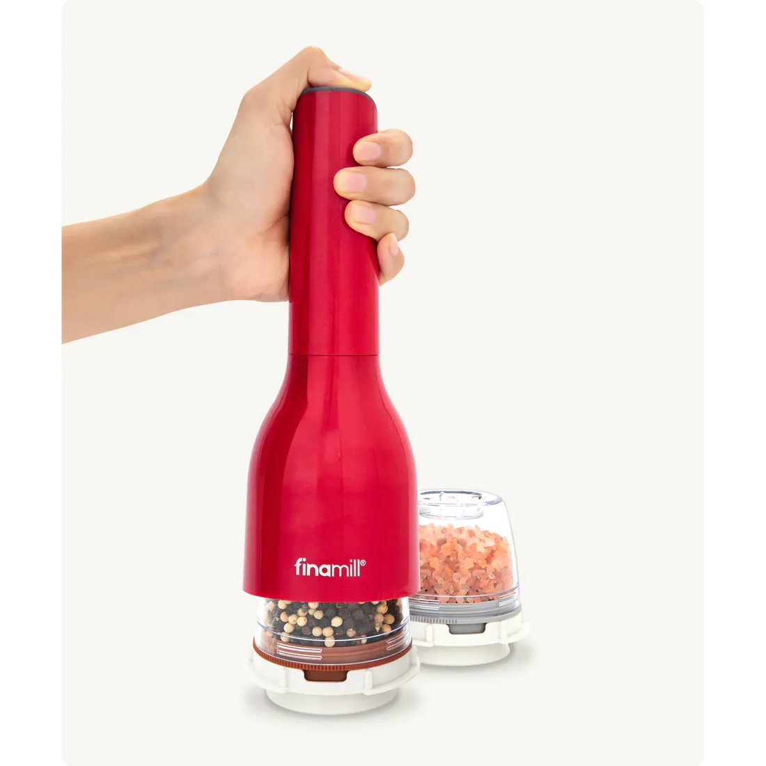 Moledor especias Finamill Classic eléctrico rojo batería