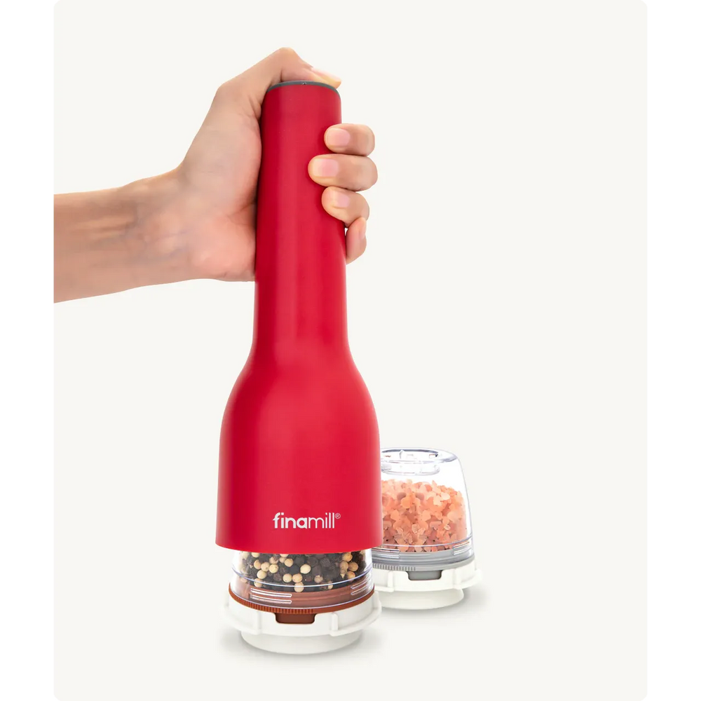 Moledor especias Finamill Classic eléctrico rojo recargable USB