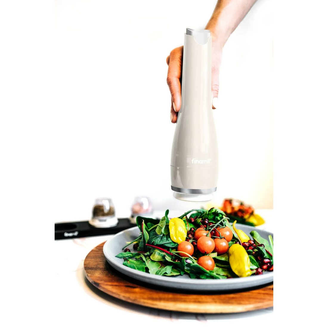Moledor especias Finamill Muse eléctrico off white batería