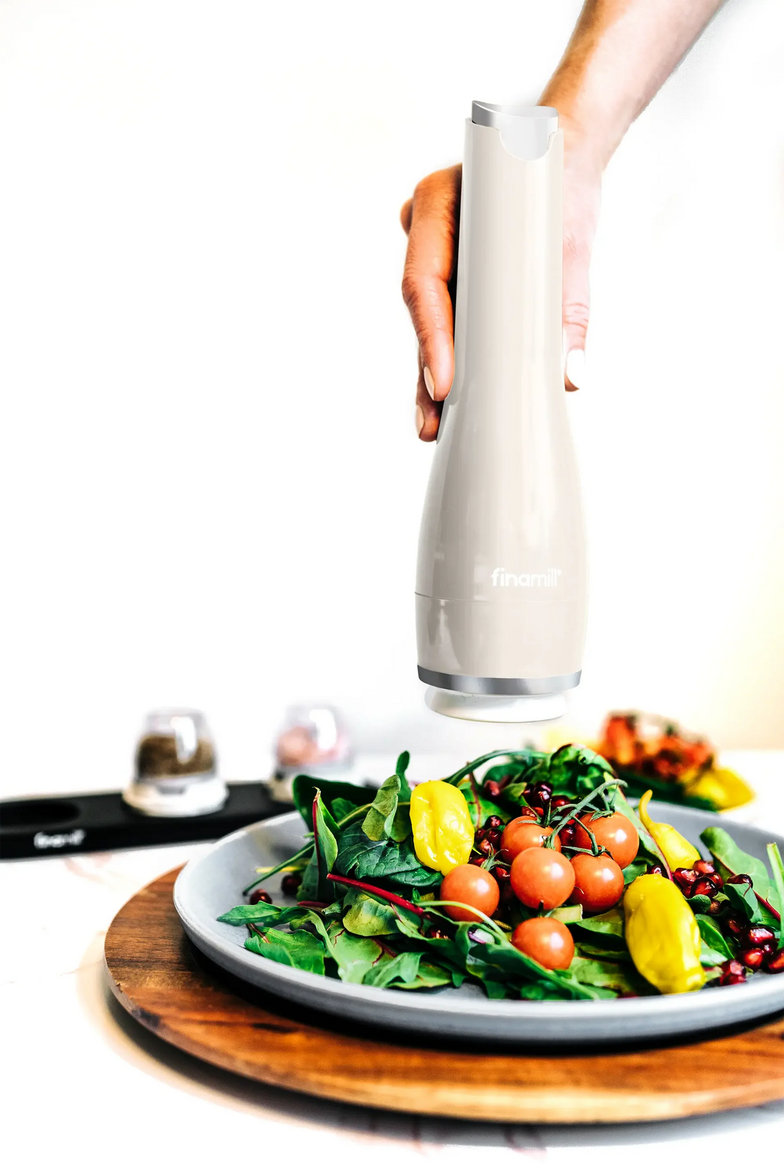 Moledor especias Finamill Muse eléctrico off white batería