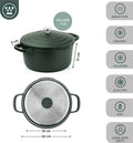 Olla 24cm antiadherente Performance QuanTanium con tapa verde