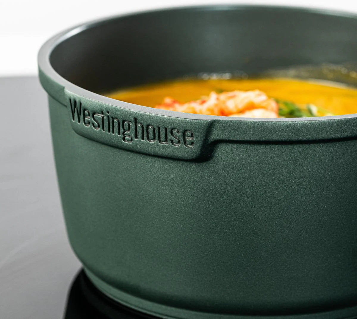 Olla 28cm antiadherente Performance QuanTanium con tapa verde