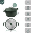 Olla 28cm antiadherente Performance QuanTanium con tapa verde