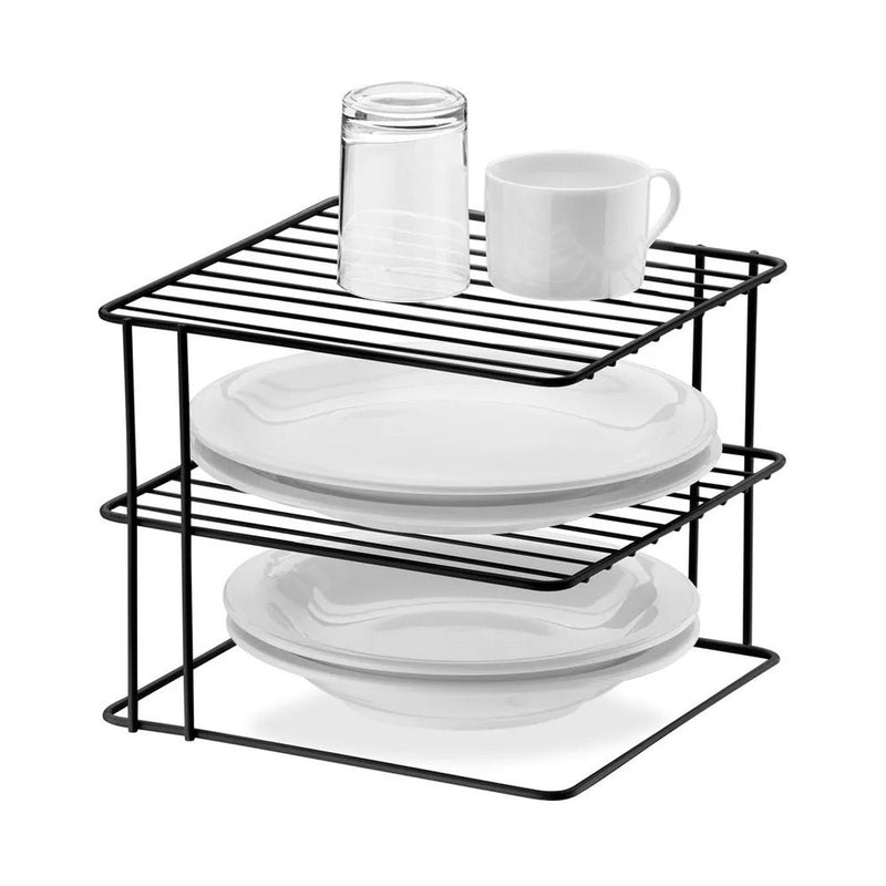 Organizador Cuadrado 3 Niveles - negro mate