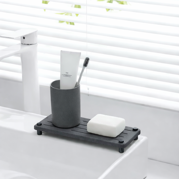 Organizador Multiuso de Diatomita SinkCaddy - Secado Rápido y Antihumedad