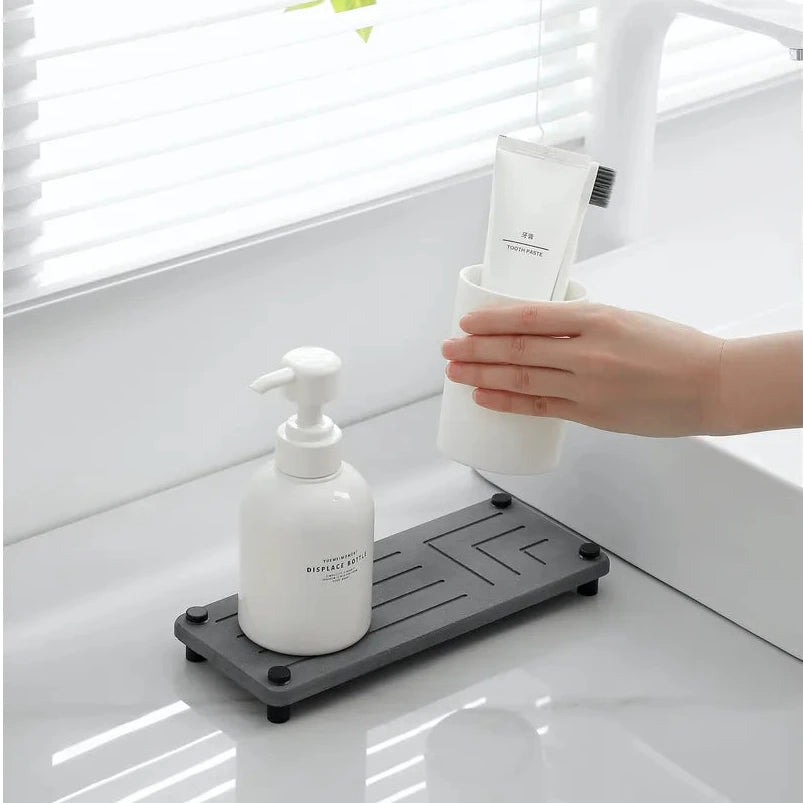 Organizador Multiuso de Diatomita SinkCaddy - Secado Rápido y Antihumedad