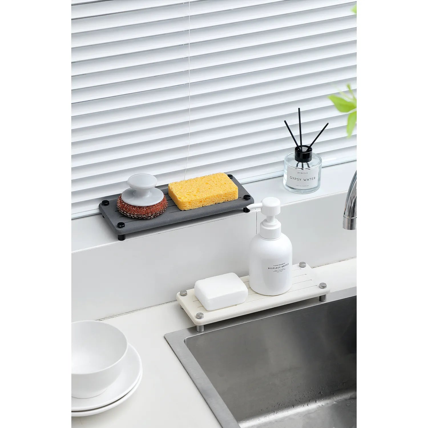 Organizador Multiuso de Diatomita SinkCaddy - Secado Rápido y Antihumedad