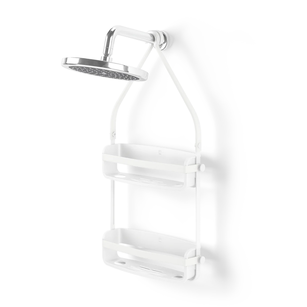Organizador de Ducha Flex Blanco – Antióxido, Alta Capacidad y Diseño Moderno