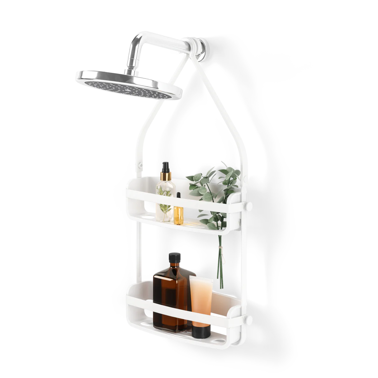 Organizador de Ducha Flex Blanco – Antióxido, Alta Capacidad y Diseño Moderno