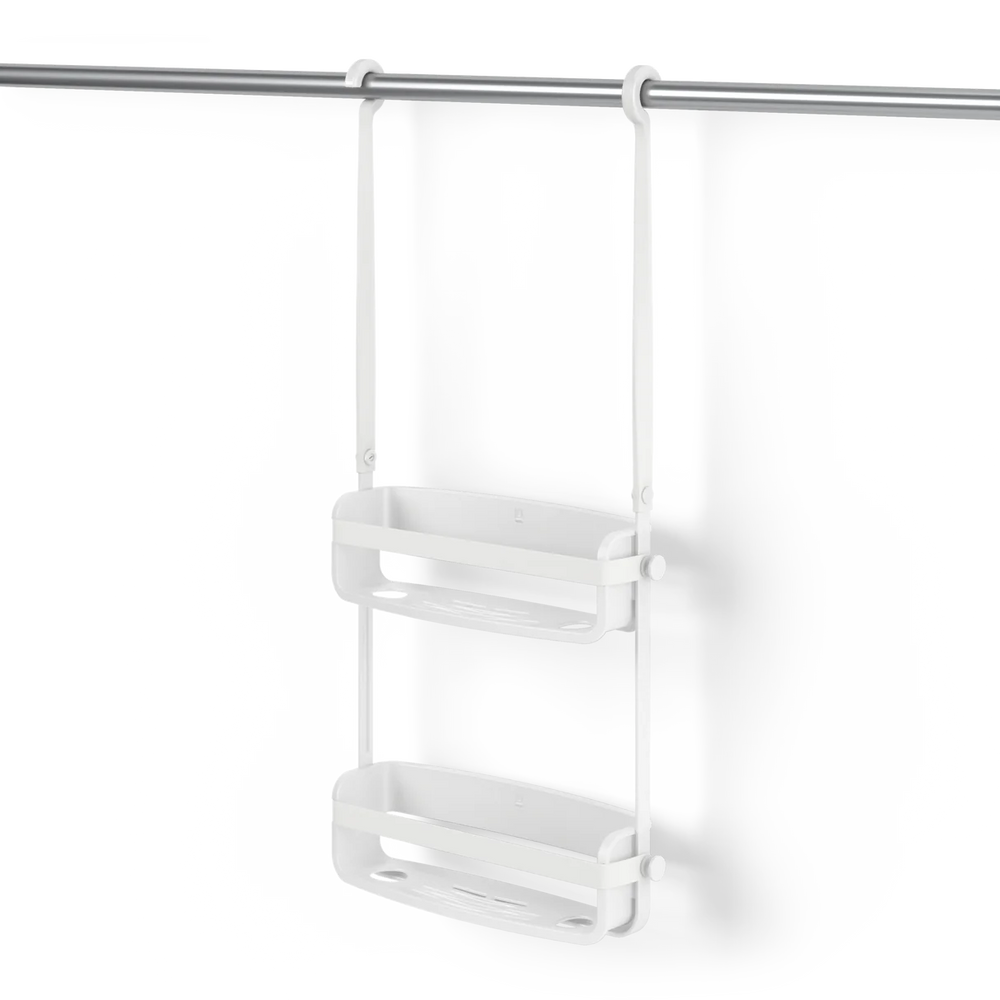 Organizador de Ducha Flex Blanco – Antióxido, Alta Capacidad y Diseño Moderno