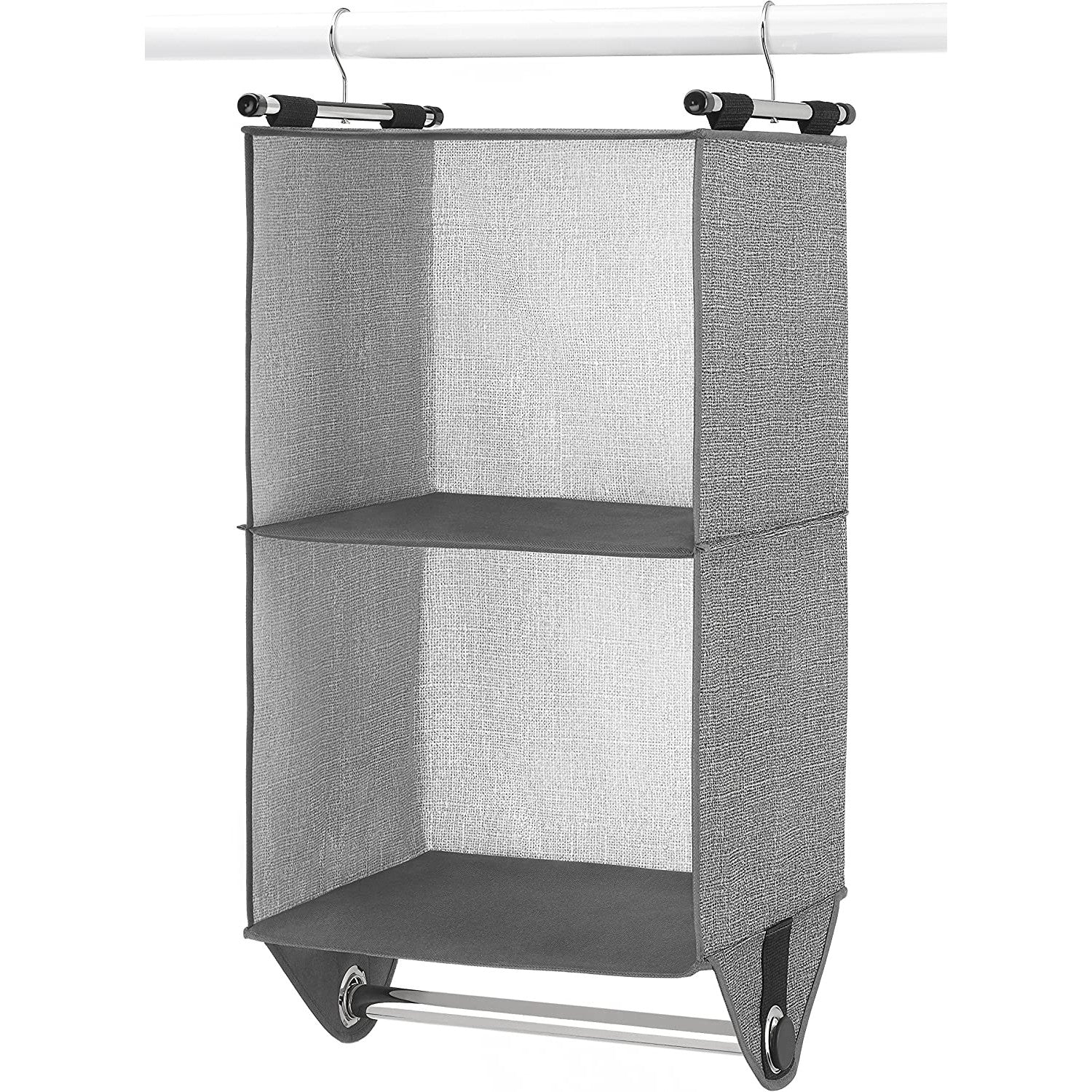 Organizador de closet de 2 secciones - Gris