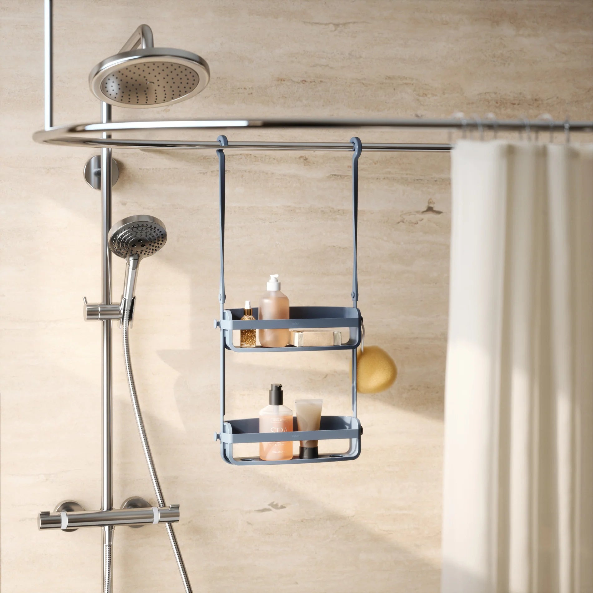 Organizador de ducha Flex azul acerado Umbra