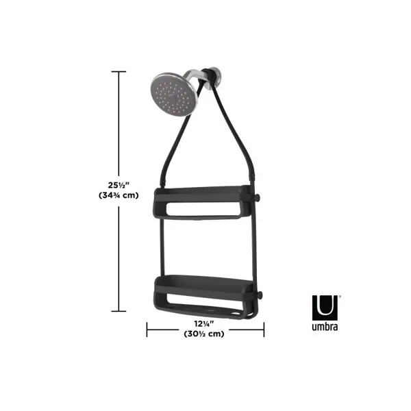 Organizador de ducha Flex negro