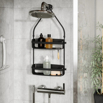 Organizador de ducha Flex negro