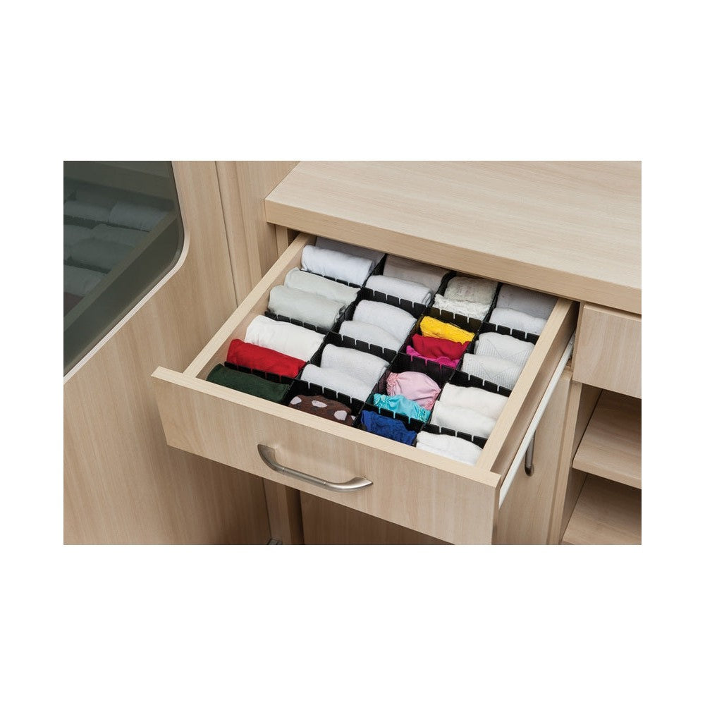 Organizador divisorio de Cajón - 5 PCS negro