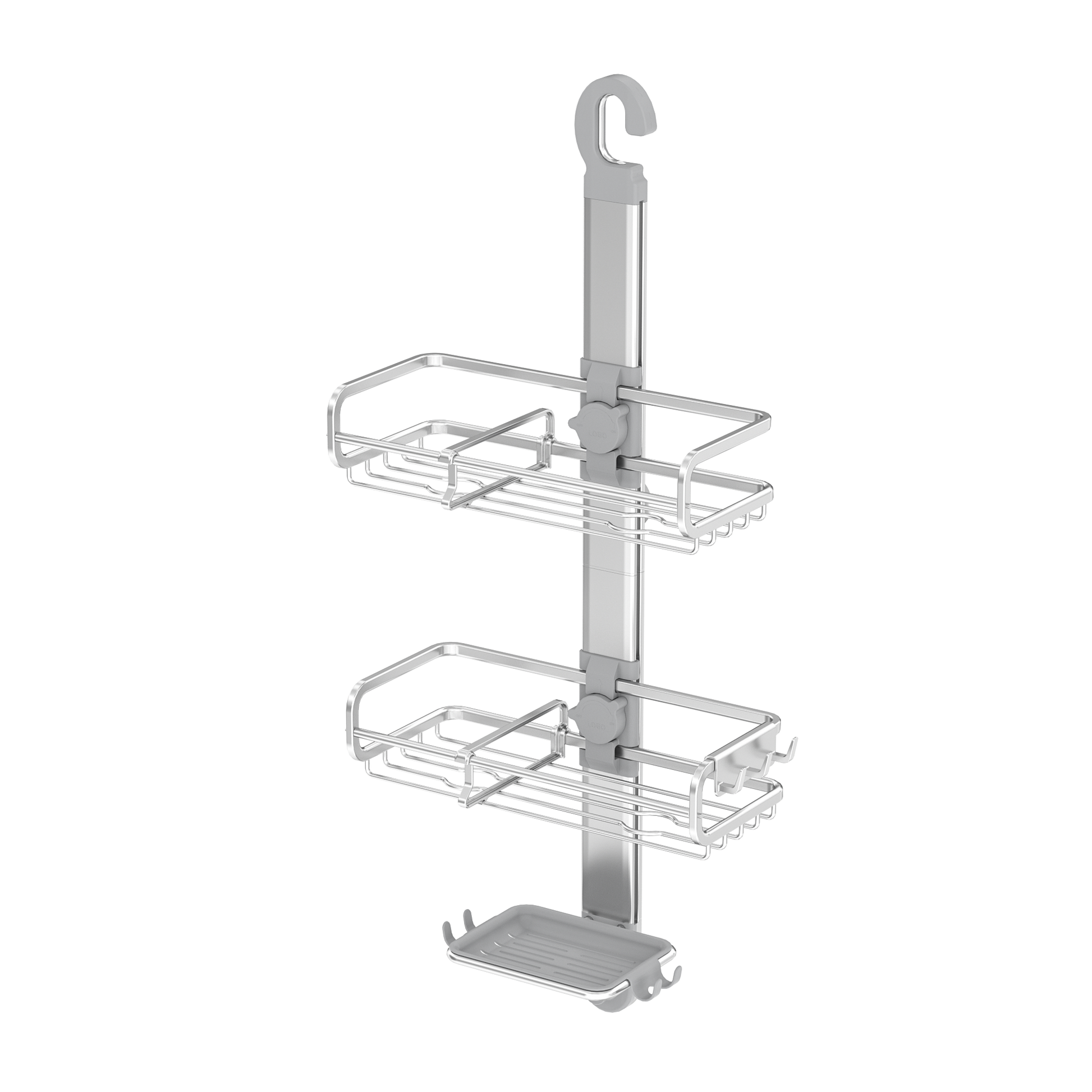 Organizador ducha ajustable aluminio 3 niveles