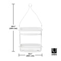 Organizador ducha flex blanco