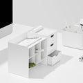 Organizador escritorio Hive apilable blanco