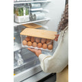 Organizador huevos c/ tapa bambu