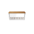 Organizador huevos c/ tapa bambu