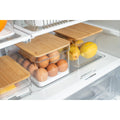 Organizador huevos c/ tapa bambu