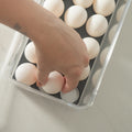 Organizador huevos c/tapa 36un Clear Fresh negro