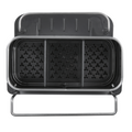 Organizador lavadero acero inoxidable Kala - 3 Compartimentos, Drenaje Rápido, Multiuso