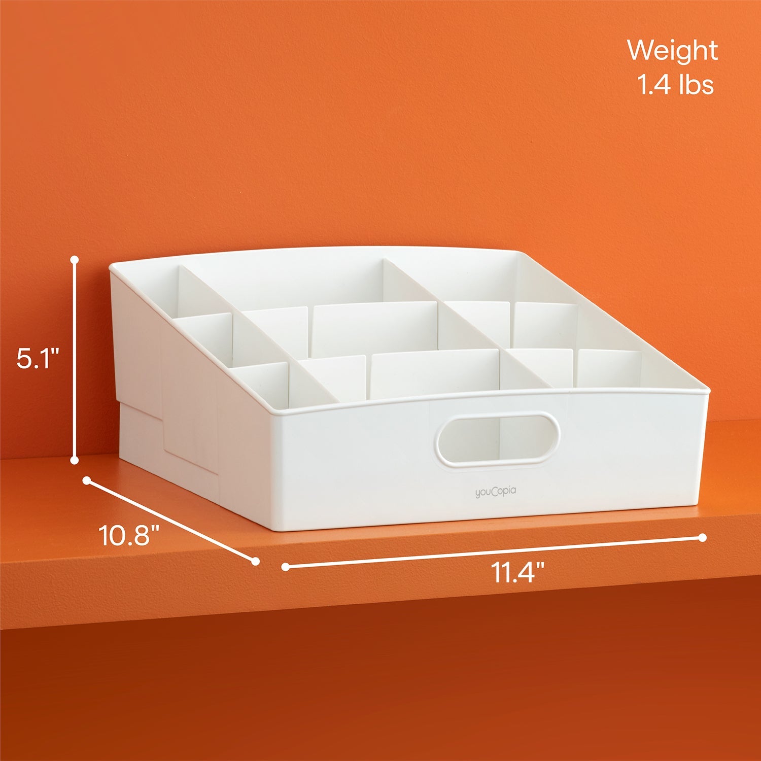 Organizador multiuso ajustable large ShelfBin™