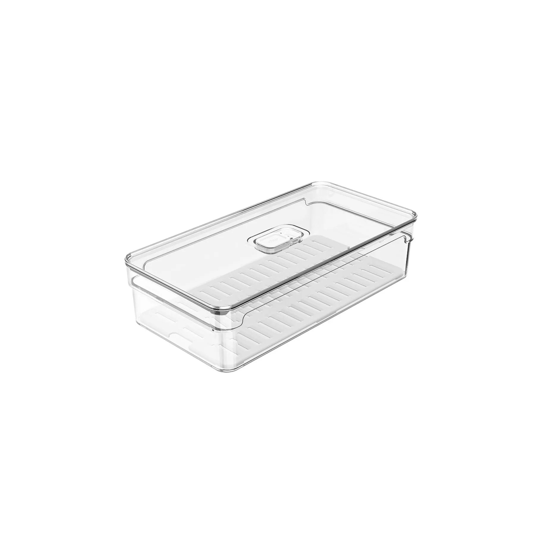 Organizador para refrigeradora Clear Fresh con tapa