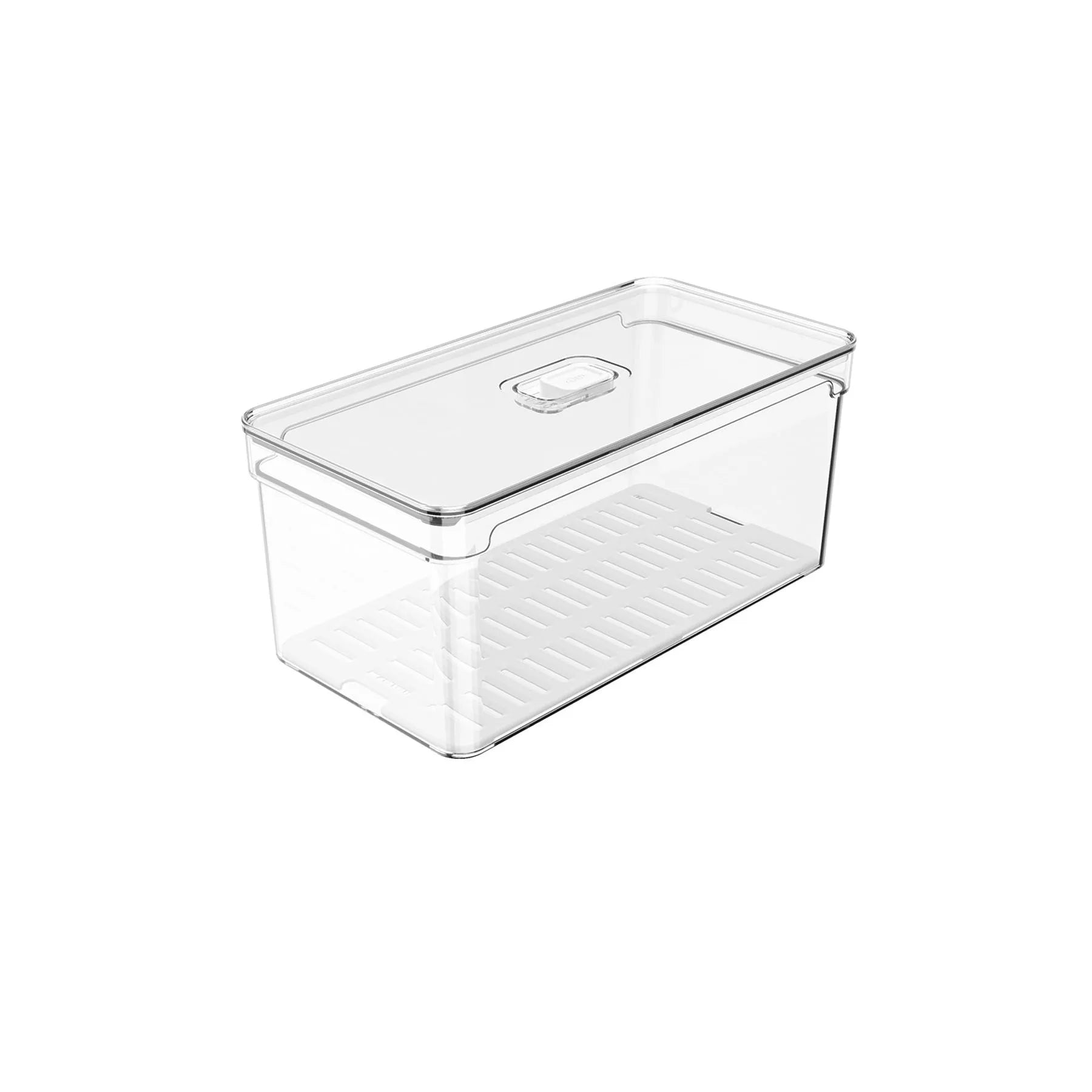 Organizador para refrigeradora Clear Fresh con tapa