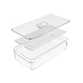 Organizador para refrigeradora Clear Fresh con tapa