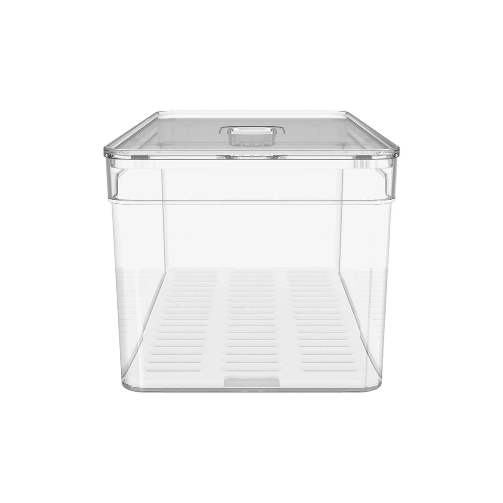Organizador para refrigeradora Clear Fresh con tapa