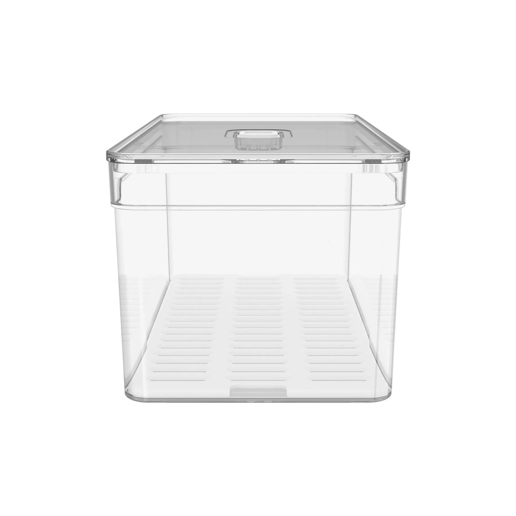 Organizador para refrigeradora Clear Fresh con tapa