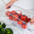 Organizador para refrigeradora Clear Fresh con tapa