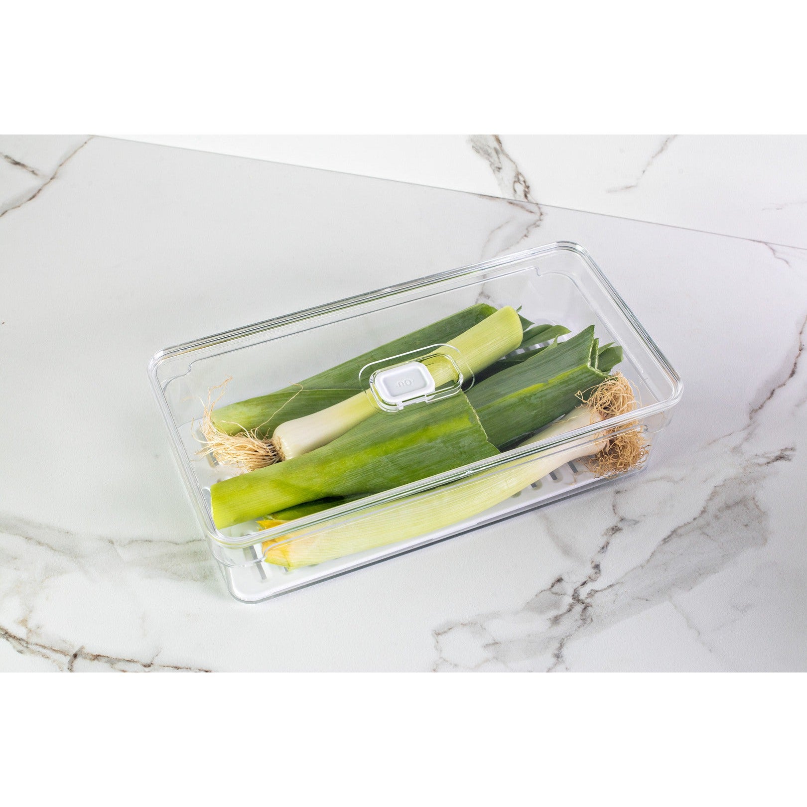 Organizador para refrigeradora Clear Fresh con tapa