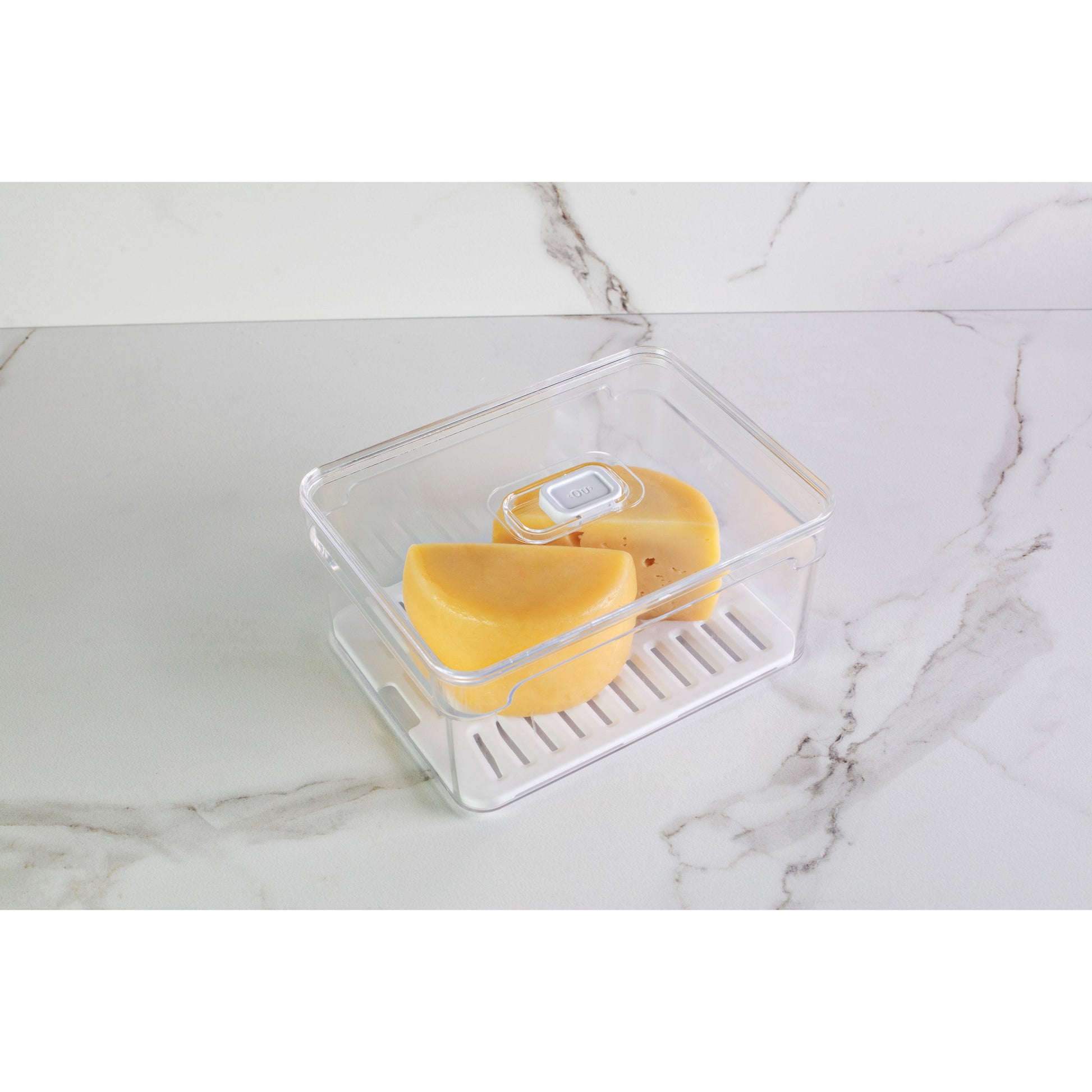 Organizador para refrigeradora Clear Fresh con tapa