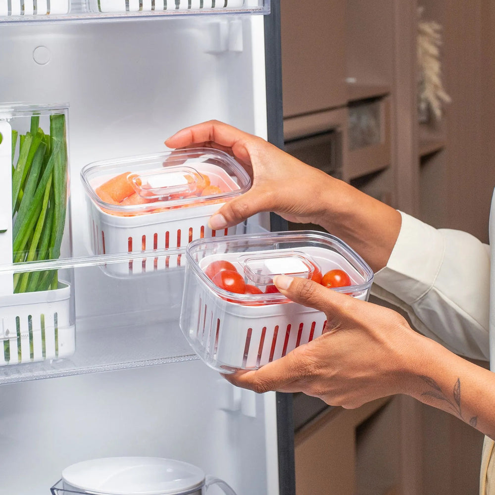 Organizador para refrigeradora c/ cesta Clear Fresh
