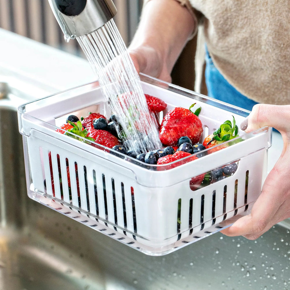 Organizador para refrigeradora c/ cesta Clear Fresh